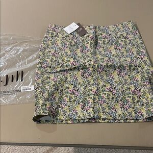 J. Jill Multicolor Floral Skirt Seasalt NWT Size 6P
